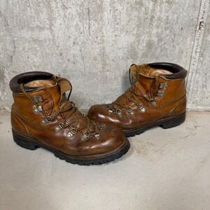 70s Red Wing Irish Setter Sport Boot Brown Leather Vibram Hiking Womens 10 A